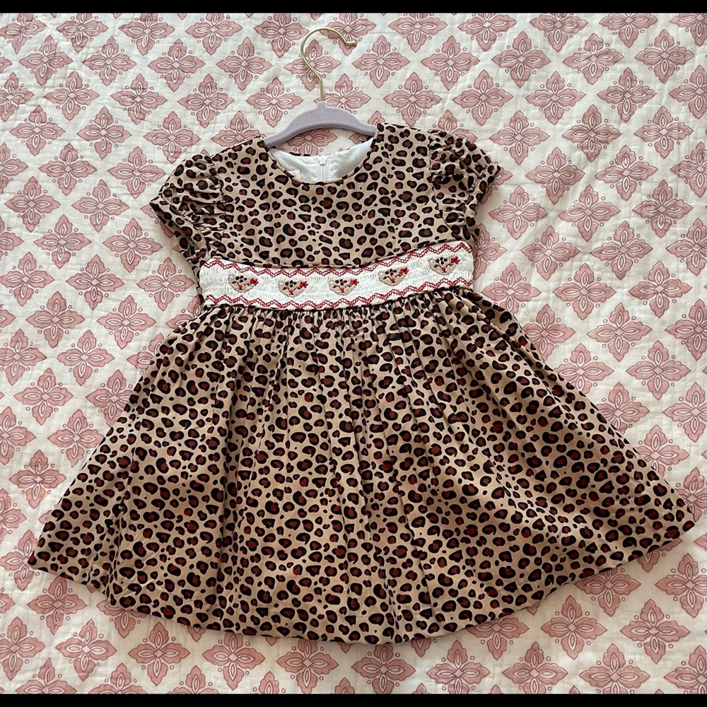 Smock Cheetah Dress-New
